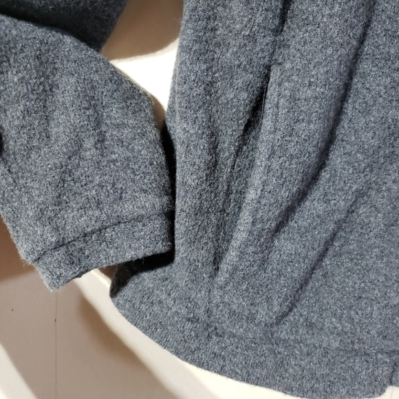 vintage MEC Grey Wool Fleece blend Zip Up Hoodie Sweater Jacket Womens Medium - Picture 3 of 10